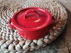 Rood emaille kinderpannetje, Ophalen of Verzenden