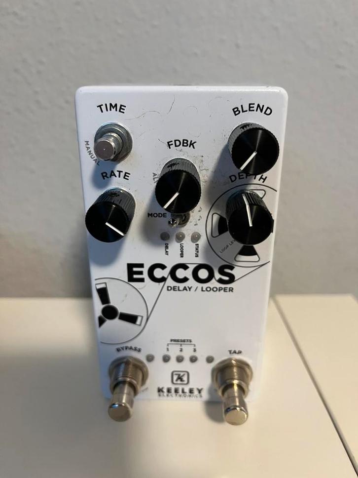 Keeley Eccos Delay/Looper Stereo Delay met Modulation, Muziek en Instrumenten, Effecten, Gebruikt, Delay of Echo, Ophalen of Verzenden