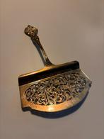 Zilveren Pasteischep met Bloemmotief, Antiek en Kunst, Ophalen of Verzenden