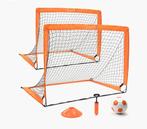 Set 2 voetbalgoals met bal, Sport en Fitness, Voetbal, Maat XL, Ophalen of Verzenden, Nieuw, Bal