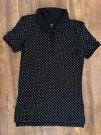 Polo shirt maat S - zwart met witte stipjes - C&A - nieuw, Zwart, Nieuw, Maat 46 (S) of kleiner, C&A