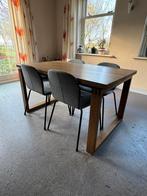 Eettafel - IKEA, 4 personen, eikenfineer bruin, Huis en Inrichting, Tafels | Eettafels, Ophalen, Gebruikt, 50 tot 100 cm, Vier personen