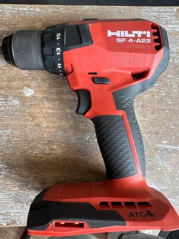 Hilti SF 4-A22 met 2 accu’s 2.6Ah en oplader z.g.a.n. beschikbaar voor biedingen