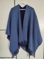Poncho double face paars lila One size fits all Stola franje, Kleding | Dames, Ophalen of Verzenden, Gedragen