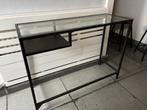 IKEA VITTSJÖ laptoptafel in zwart metaal met glas plaat, Ophalen, Zo goed als nieuw