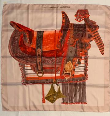 Hermes originele zijden sjaal “Selle D’apparat Marocaine”