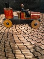 Brandweerauto tin litho toy Duits Fire truck windup, Antiek en Kunst, Ophalen of Verzenden