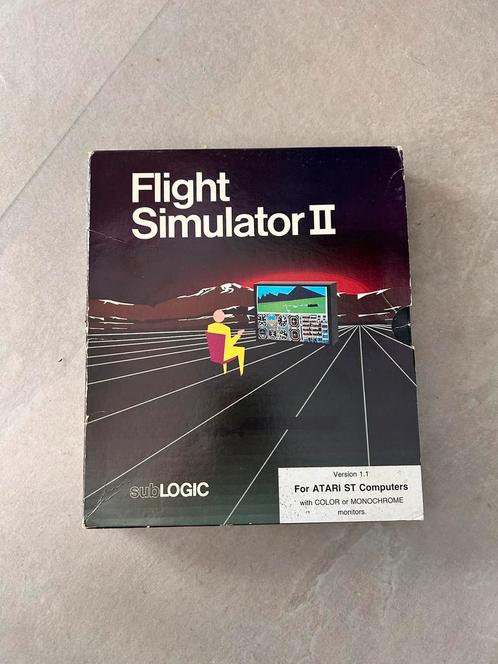 Atari St flight simulator 2 in doos, Computers en Software, Vintage Computers, Ophalen of Verzenden