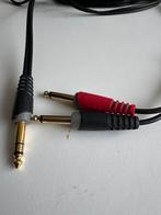 Klotz 2x jack 2p - 1x jack 3p verloopkabel (6m), Muziek en Instrumenten, Kabels en Stekkers, Ophalen of Verzenden, Zo goed als nieuw