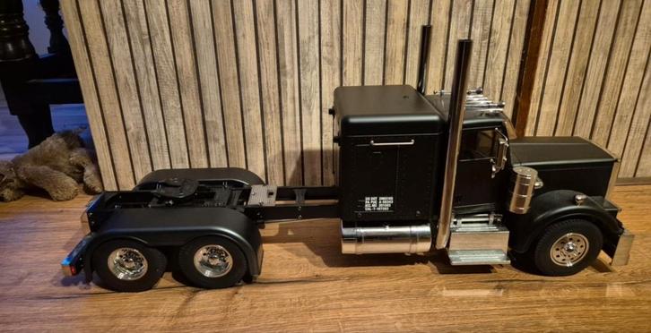 Tamiya Grand Hauler met unieke trailer., Hobby en Vrije tijd, Modelbouw | Radiografisch | Overige, Zo goed als nieuw, Ophalen of Verzenden