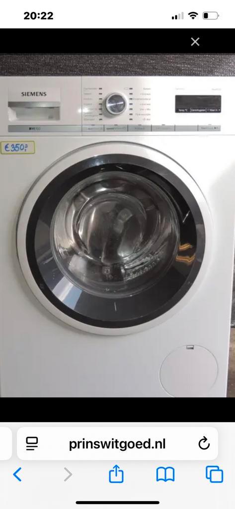 Siemens IQ700 9kg wasmachine met 6mnd garantie, Witgoed en Apparatuur, Wasmachines, Zo goed als nieuw, 8 tot 10 kg, 85 tot 90 cm
