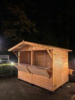 Houten kraam voor kerstmarkt of winterbar, Ophalen