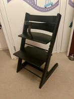 Stokke tripp trapp met beugel en leertje, Ophalen, Gebruikt, Meegroeistoel, Aanschuifbaar
