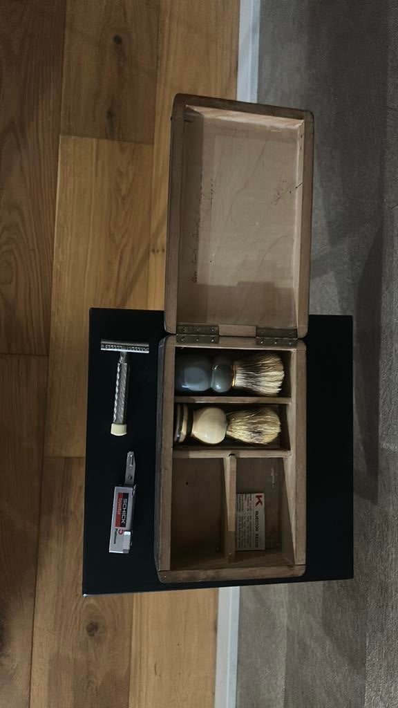 Vintage scheerset, Ophalen of Verzenden, Gebruikt