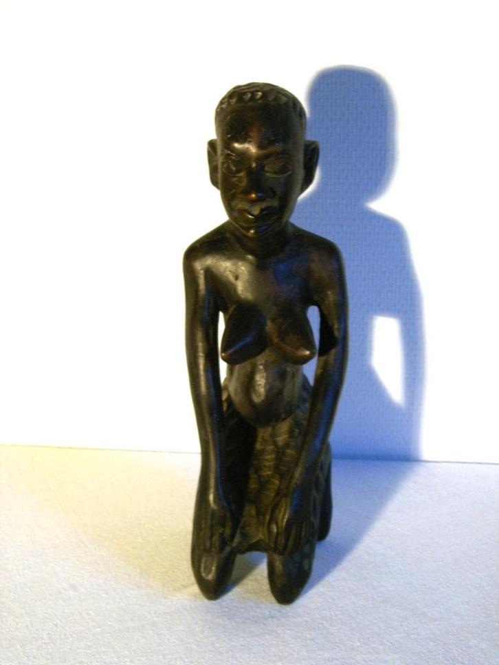 Congolees beeld van zwangere vrouw, Antiek en Kunst, Kunst | Niet-Westerse kunst, Ophalen of Verzenden