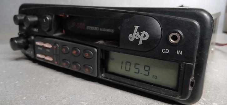 J&P Radio Cassette Youngtimer Oldtimer, Auto diversen, Autoradio's, Zo goed als nieuw, Ophalen of Verzenden