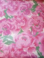 Behang met rozen gebloemd bloemen vliesbehang roze, Ophalen of Verzenden, Minder dan 10 m², Groen