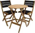 3 delige SENS-LINE LANZAROTE BISTRO SET FSC 100% 80,00 euro, 2 zitplaatsen, Overige materialen, Nieuw, Ophalen of Verzenden