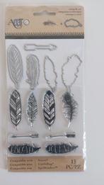 ArtC Stempel & Snijmallen Set - Veren & Pijlen, Hobby en Vrije tijd, Verzenden, Nieuw, Frame of Mal