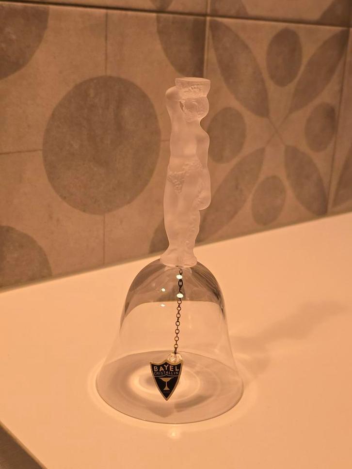 Pracntige antieke Franse tafelbel Bayel Cristallin €29, Antiek en Kunst, Antiek | Glas en Kristal, Ophalen of Verzenden