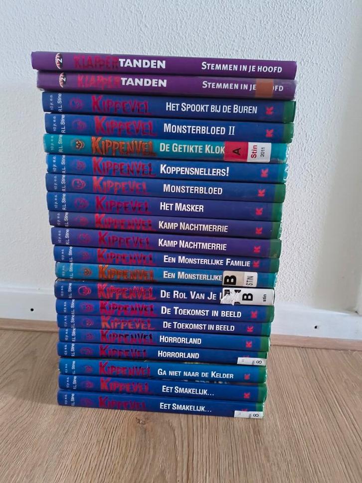 Kippenvel en klappertanden boeken R.L. Stine, Boeken, Kinderboeken | Jeugd | onder 10 jaar, Zo goed als nieuw, Fictie algemeen