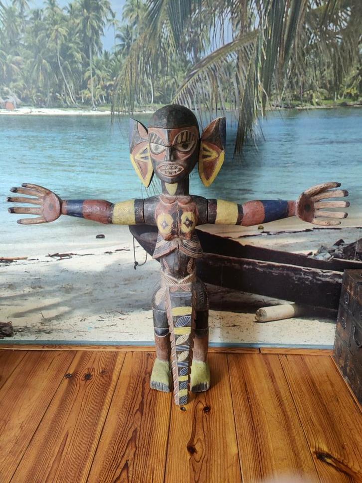 MALANGAN STANDBEELD, NEW IERLAND, BISMARCK-ARCHIPEL, Antiek en Kunst, Kunst | Niet-Westerse kunst, Ophalen