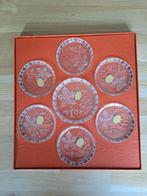 Vintage onderzetters Walther glas als nieuw in doos, Antiek en Kunst, Ophalen of Verzenden