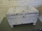 mooi klein houten kistje wit, Antiek en Kunst, Curiosa en Brocante, Ophalen of Verzenden