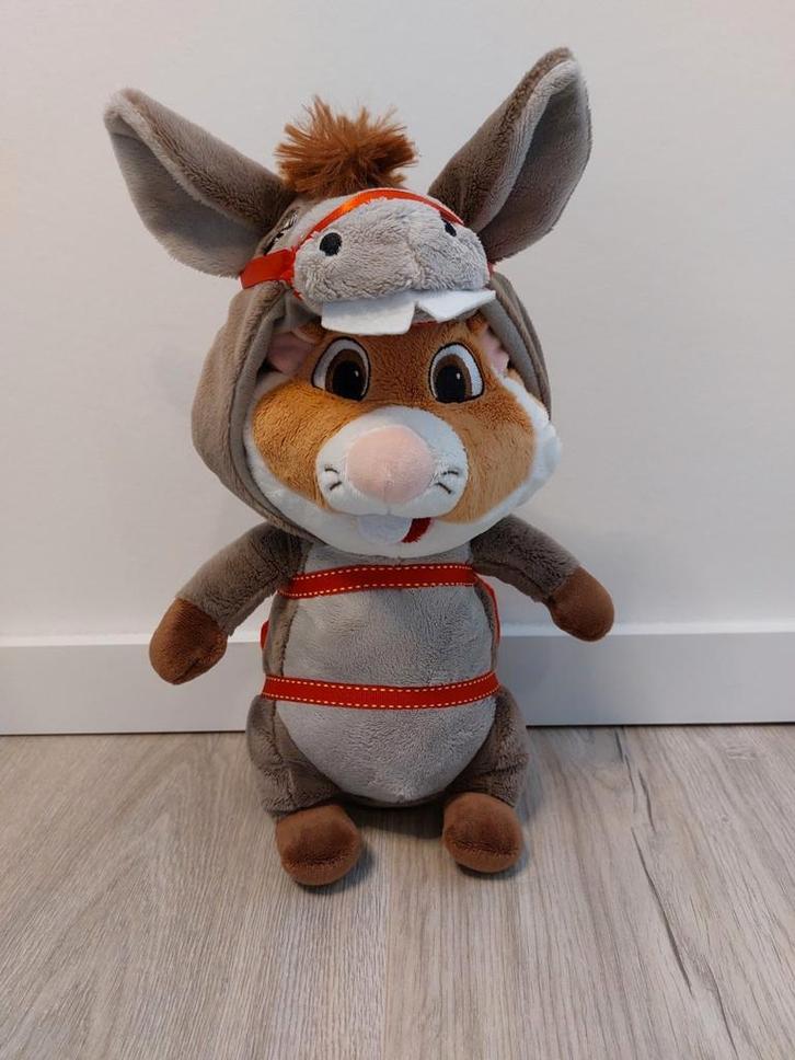 Knuffel hamster Efteling ezel ezeltje strekje AH L882, Kinderen en Baby's, Speelgoed | Knuffels en Pluche, Zo goed als nieuw, Overige typen