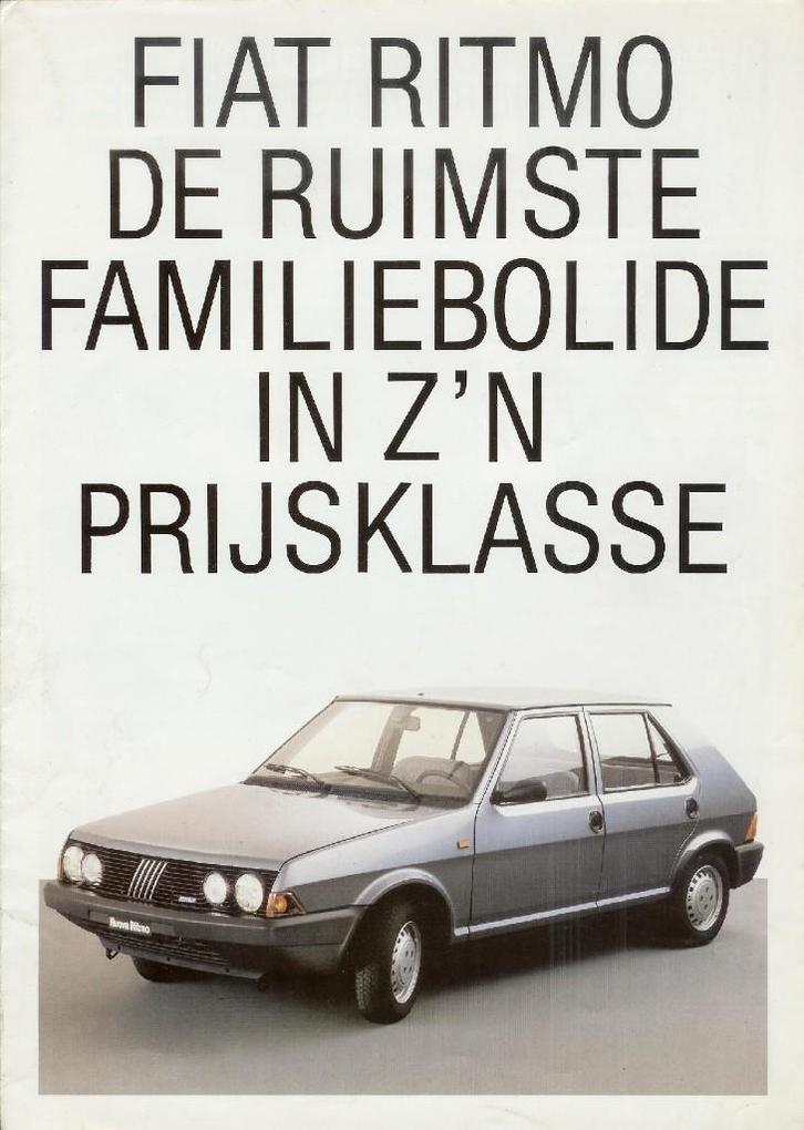 Fiat Ritmo folder 1983, Boeken, Auto's | Folders en Tijdschriften, Nieuw, Overige merken, Ophalen of Verzenden