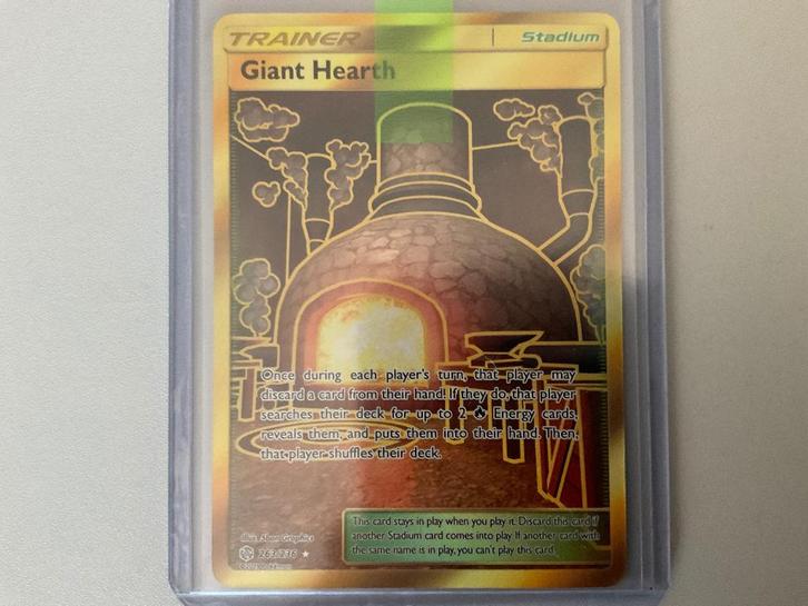Giant Hearth (Secret) - 263/236, Hobby en Vrije tijd, Verzamelkaartspellen | Pokémon, Zo goed als nieuw, Losse kaart, Verzenden