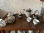 Vintage japans theeservies met relief draken en goud, Ophalen of Verzenden