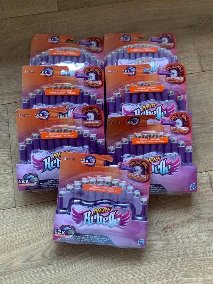 Nerf Rebelle AccuStrike refill pack, 12 per pak (7 pakken), Kinderen en Baby's, Speelgoed | Buiten | Actiespeelgoed, Nieuw, Ophalen of Verzenden