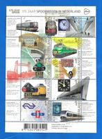 NVPH V3219-3228 175 jaar Spoorwegen - 2014, Verzenden, Na 1940, Postfris