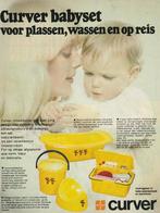 Retro reclame 1977 Curver baby badje luieremmer en potje, Verzenden, Overige typen