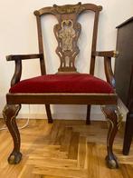 Antique style ornate armchair - Chippendale/Georgian design, Antiek en Kunst, Antiek | Meubels | Stoelen en Banken, Ophalen