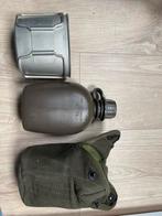 Militaire veldfles KL71 met aluminium bak KMD79, Ophalen of Verzenden, Landmacht, Nederland, Overige typen