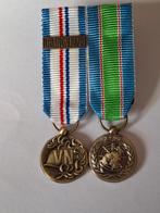 Medaille setje UNIFIL Libanon miniatuur, Ophalen of Verzenden, Landmacht, Nederland, Lintje, Medaille of Wings