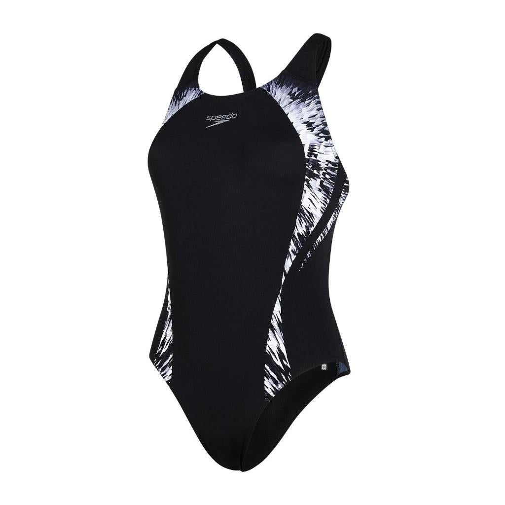 Nieuw Speedo W Placement Cosmic Motion Powerback Badpak, Zwart, Info@allsport-group.com, All Sport NV, Nieuw
