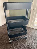 IKEA Räskog trolley - Zwart - Goede staat, Ophalen, Zo goed als nieuw