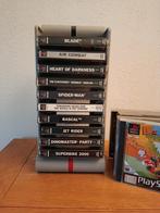 17 PlayStation 1 games + Game storage holder,, Spelcomputers en Games, Games | Sony PlayStation 1, 1 speler, Zo goed als nieuw