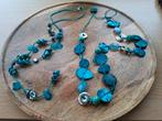 Twee kettingen Turquoise, Ophalen of Verzenden, Gebruikt, Blauw, Overige materialen