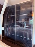 IKEA Pax kast met glazen schuifdeuren, Ophalen, 200 cm of meer, 150 tot 200 cm, Glas