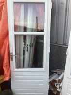 Houten Achterdeur met Glas B 770 x H2010, Doe-het-zelf en Verbouw, Deuren en Horren, Ophalen, Gebruikt, 80 tot 100 cm, Buitendeur