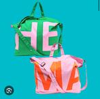 Strandtas tas HEMA kleur roze en groen nieuw limited edition, Overige typen, Nieuw, Ophalen of Verzenden, Roze