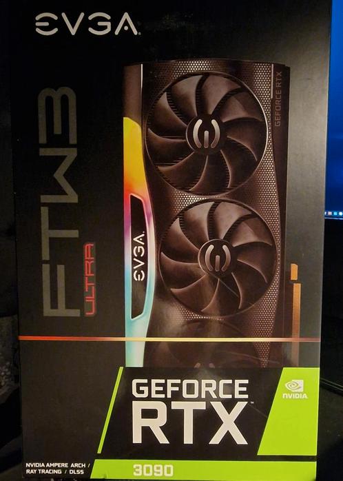 EVGA RTX 3090 FTW3 Ultra, Computers en Software, Videokaarten, Gebruikt, Nvidia, PCI-Express 4.0, GDDR6, HDMI, DisplayPort, Ophalen of Verzenden
