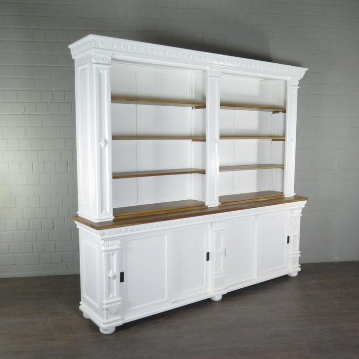 23146 Boekenkast Shopplank Anna Teak 2,50 m, Huis en Inrichting, Kasten | Boekenkasten, Nieuw, 200 cm of meer, 200 cm of meer