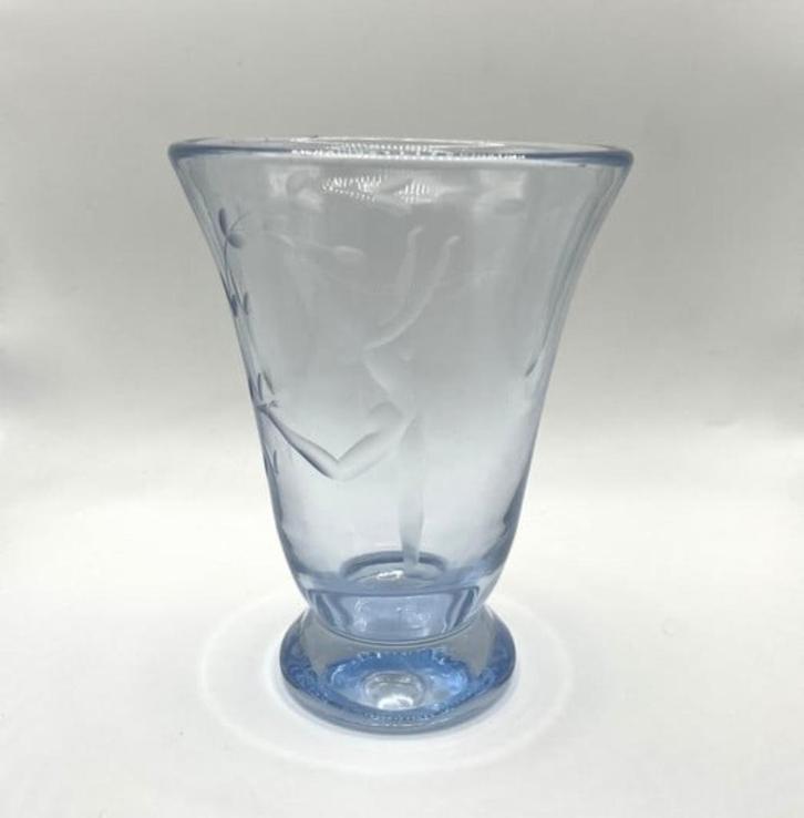 Zweeds geëtst vaasje, Antiek en Kunst, Curiosa en Brocante, Verzenden