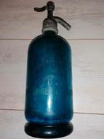 La Grande Maxville blauwe spuitfles soda fles glas vintage, Antiek en Kunst, Ophalen of Verzenden