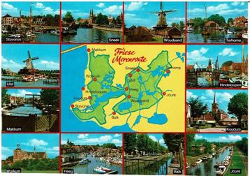 Ansichtkaart Friesland, Friesen meren, 12 plaatsen beschikbaar voor biedingen